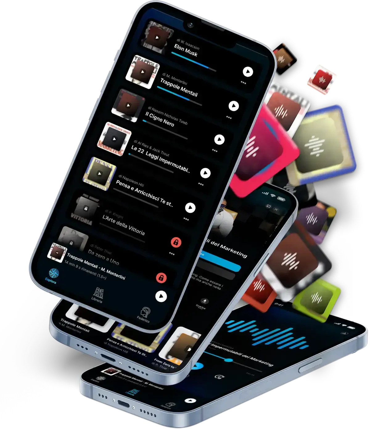 L'app AlexBooks su iPhone