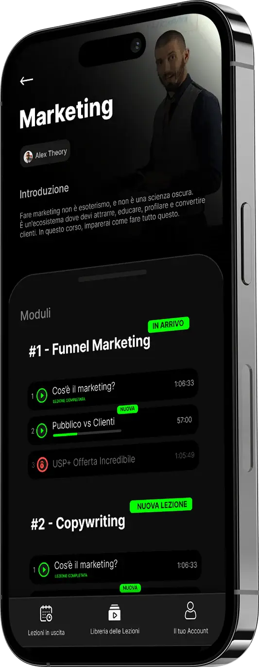 Un'app del gruppo su smartphone